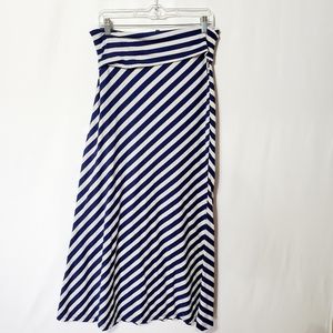 Lily rose long striped maxi skirt